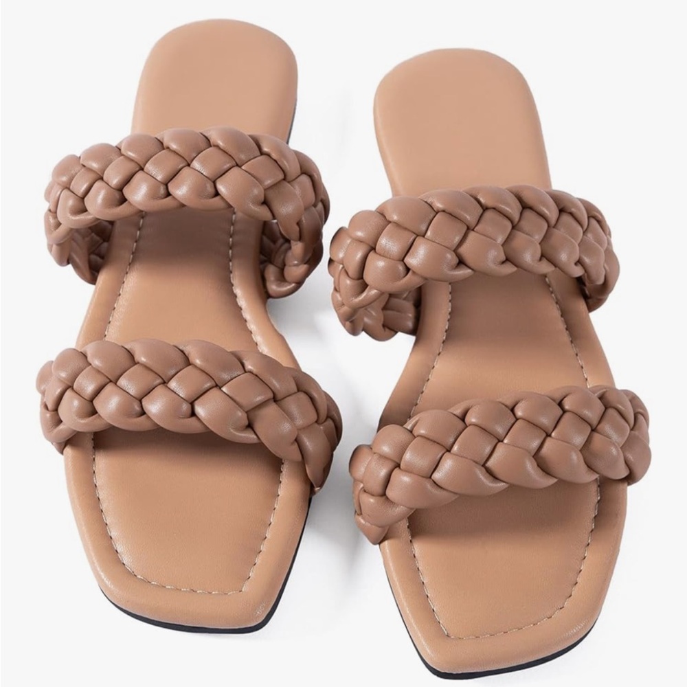 Braided Tan Women's Sandals